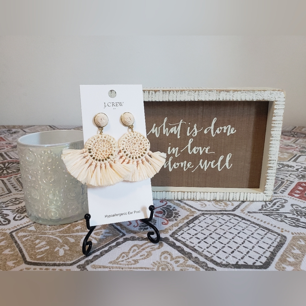 JCREW FACTORY Raffia Earrings